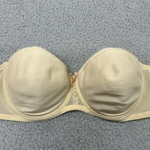Vintage Bra Strapless Exquiste Form Bra 38D Strapless 3240 70s Bare Shoulders